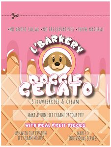 Doggie Gelato - Strawberry & Cream